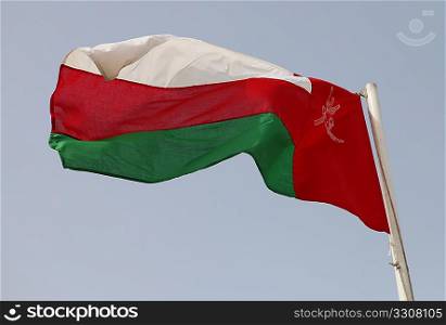 The national flag of GCC member Oman