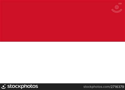 The national flag of Indonesia