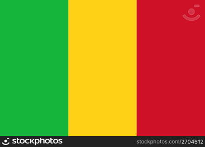 The national flag of Mali