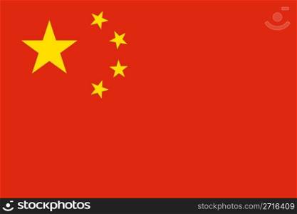 The national flag of People Republic China