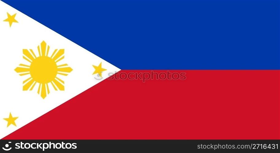 The national flag of Philippines