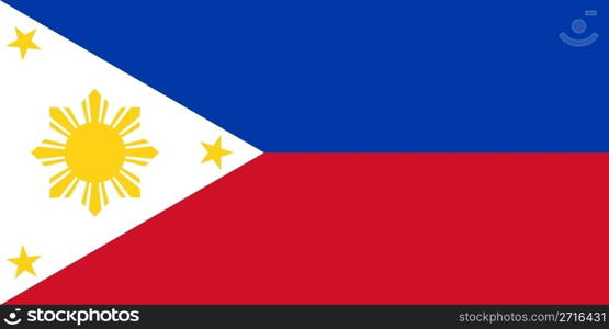 The national flag of Philippines