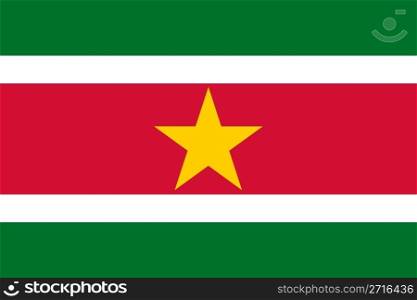 The national flag of Suriname