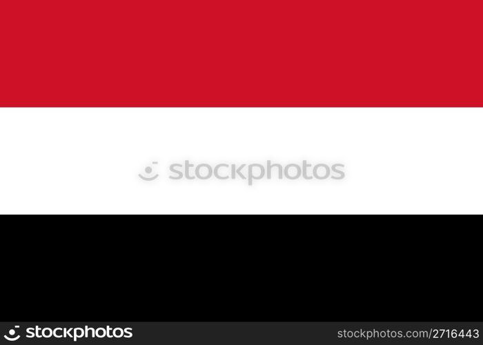 The national flag of Yemen