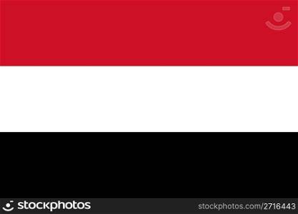 The national flag of Yemen