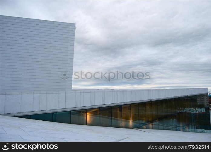 The National Oslo Opera House in the early morning