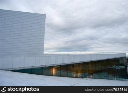 The National Oslo Opera House in the early morning