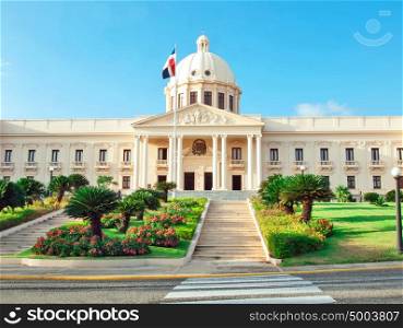 The National Palace in Santo Domingo houses the offices of the Executive Branch (Presidency and Vice-Presidency) of the Dominican Republic.