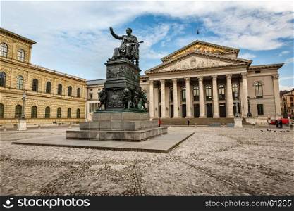The National Theatre of Munich, Located at Max-Joseph-Platz Square in Munich, Bavaria, Germany
