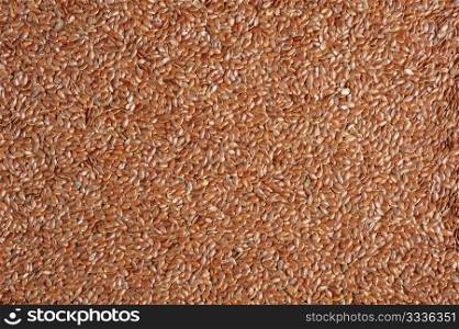 The natural texture - seeds of flax close-up.