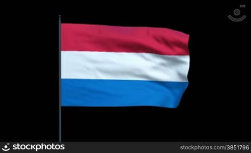 The Netherlands Flag Waving, Seamless Loop