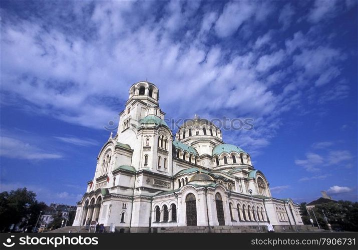 The Nevski church in the city of Sofia in Bulgaria in east Europe.. EUROPE BULGARIA SOFIA