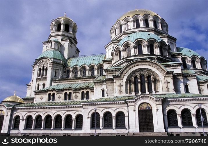 The Nevski church in the city of Sofia in Bulgaria in east Europe.. EUROPE BULGARIA SOFIA