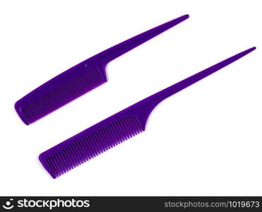 The new comb isolated on white background. comb isolated on white background