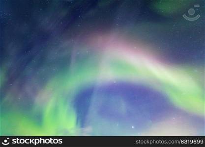 The Northern Light Aurora borealis around Lake Myvatn, Reykjahlid Iceland