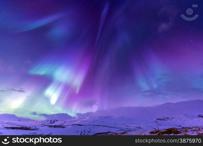 The Northern Light Aurora borealis at Kirkjufell Iceland