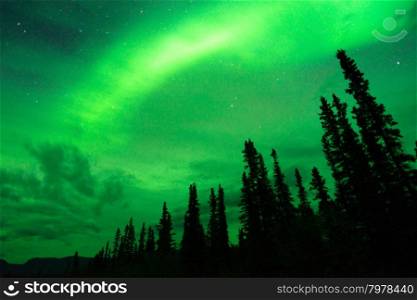 The Northern Lights appear in Wrangell St. Elias National Park