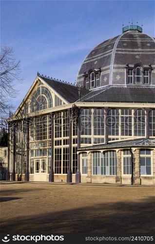 The Octagon Concert Hall in Buxton Pavilion Gardens in the Spa Town of Buxton in Derbyshire, England.