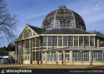 The Octagon Concert Hall in Buxton Pavilion Gardens in the Spa Town of Buxton in Derbyshire, England.