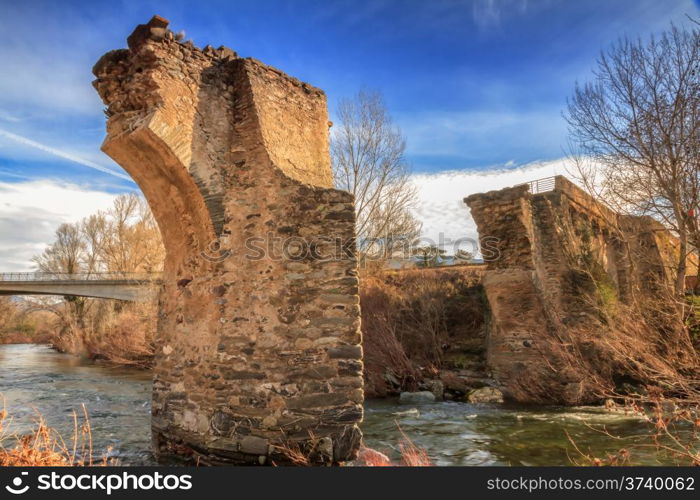 The old bridge at Ponte Novu, Corsica