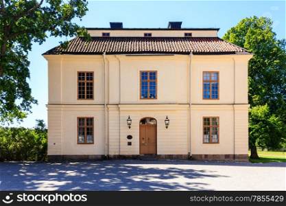 The old building located at Drottningholm Palace in Stockholm, Sweden