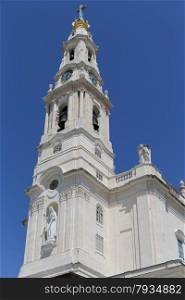 The old cathedral of the religious complex in Fatima, Portugal
