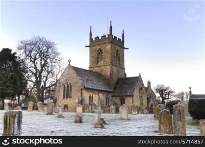 The old church at Willersey near Broadway, Gloucestershire, England.
