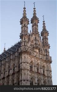 The old city hall building of Leuven, Belgium