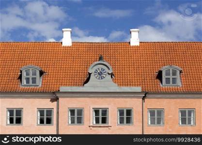 The old Moesgaard museum and former manor house in Hojbjerg, Denmark