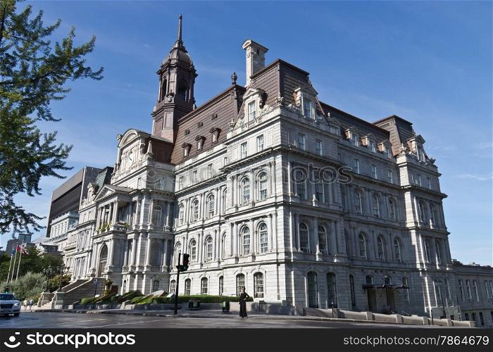 The old Montreal City Hall is a National Historic Site in Canada