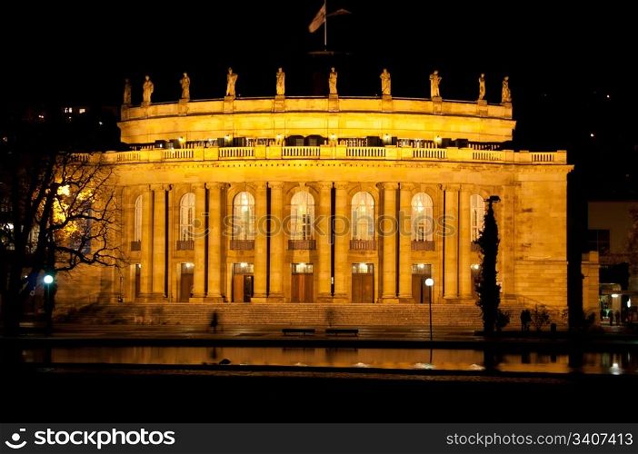The old opera house in Stuttgart is home of the famous ballett
