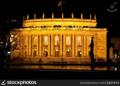 The old opera house in Stuttgart is home of the famous ballett