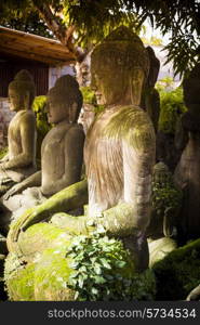 The old stone Buddha statue. Indonesia, Bali.&#xA;
