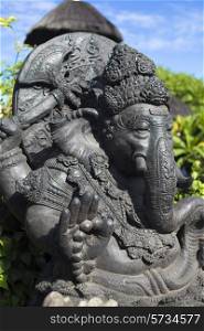 The old stone statue. Indonesia, Bali.&#xA;