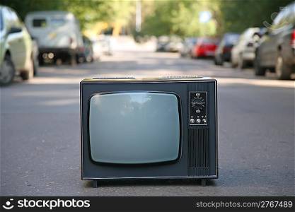 the old television set
