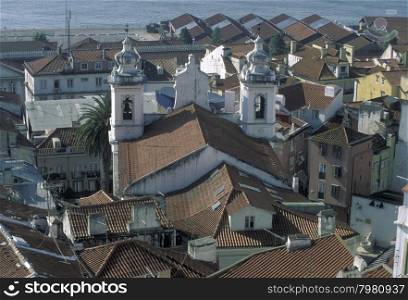 the old town of Alfama in the city centre of Lisbon in Portugal in Europe.. EUROPE PORTUGAL LISBON ALFAMA