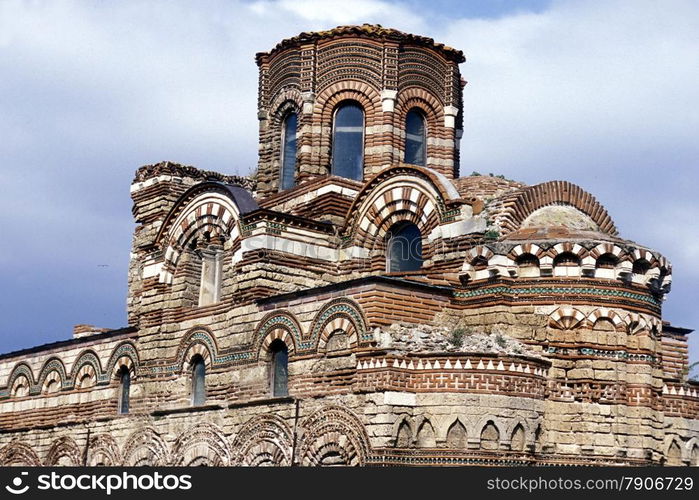 the old town of Nesebar on the coast of the Black sea in Bulgaria in east Europe.. EUROPE BULGARIA BLACK SEA