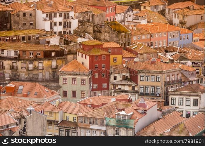 the old town of ribeira in the city centre of Porto in Porugal in Europe.. EUROPE PORTUGAL PORTO RIBEIRA OLD TOWN