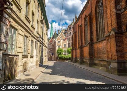 The old town of Riga in a beautiful summer day, Latvia