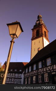 the old town of the villige Schiltach in the Blackforest in the south of Germany in Europe.. EUROPE GERMANY BLACKFOREST