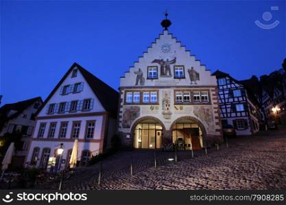 the old town of the villige Schiltach in the Blackforest in the south of Germany in Europe.. EUROPE GERMANY BLACKFOREST