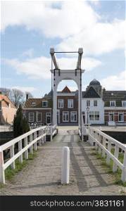 The old village Veere with the bridge in the part Zeeland of the netherlans, Veere was old fisher harbor