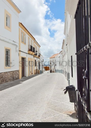 The old white houses in Medina Sidonia, Spain