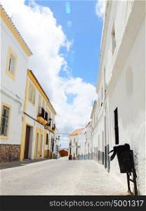The old white houses in Medina Sidonia, Spain