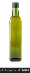 The Olive oil bottle isolated on white background