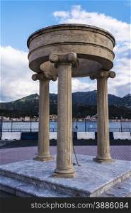The Olympic Monument in Giardini-Naxos at Sicily, Italy