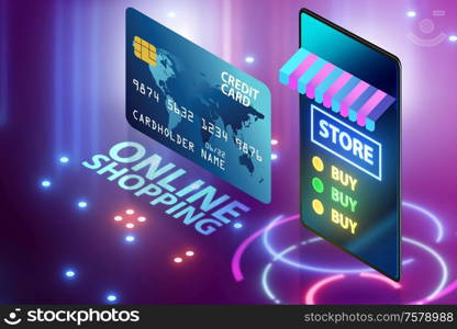 The online shopping concept with smartphone - 3d rendering. Online shopping concept with smartphone - 3d rendering