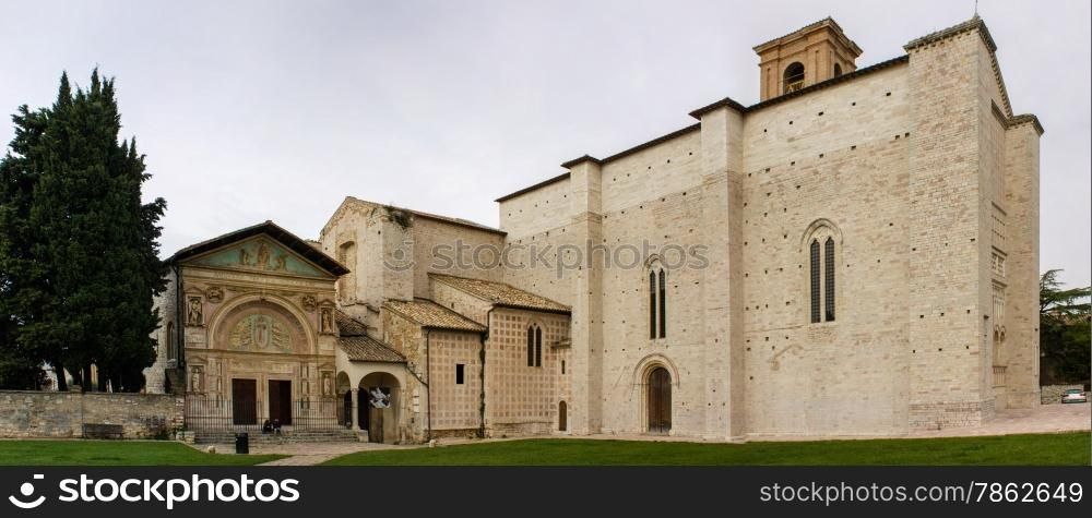 The Oratory of San Bernardino is located in Perugia, Piazza San Francesco, next to the Basilica of St. Francis