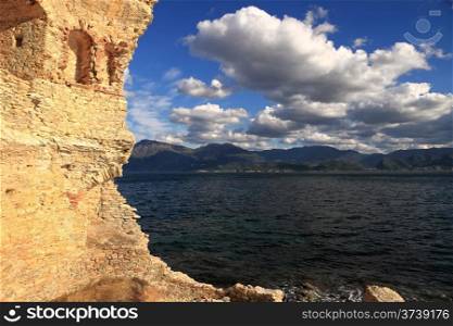The original Mortello Tower at Punta Mortella on the coast of the Desert Des Agriates near St Florent, Corsica