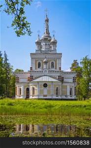 The Orthodox Church of Alexander Nevsky in Stameriena, Latvia. The Orthodox Church of Alexander Nevsky